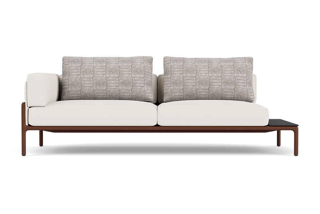 Moto Left Arm Loveseat with Table Sectional