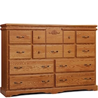 Traditional 10-Drawer Dresser