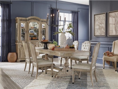 Transitional 7-Piece Dining Set 