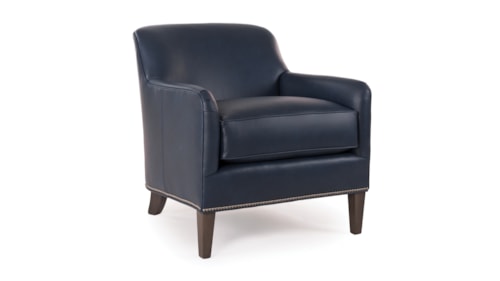 Transitional Accent Chair with Tapered Legs