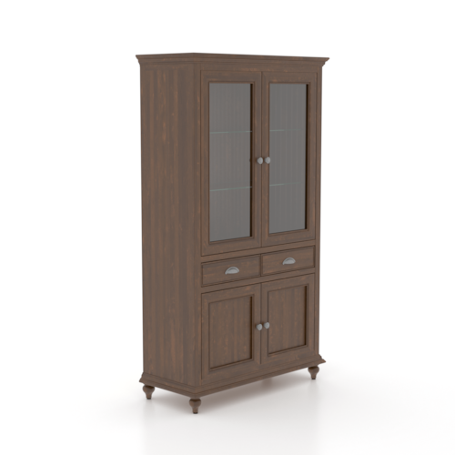 Farmhouse 2-Door Cabinet Buffet w/Interior Lighting