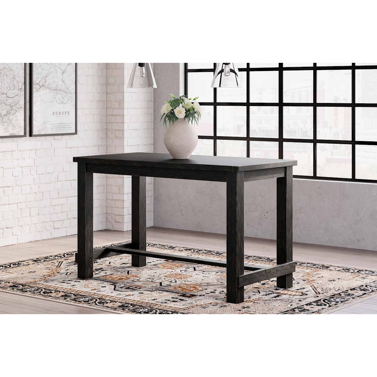 Signature Design by Ashley Jeanette D702-32 Counter Height Dining Table ...