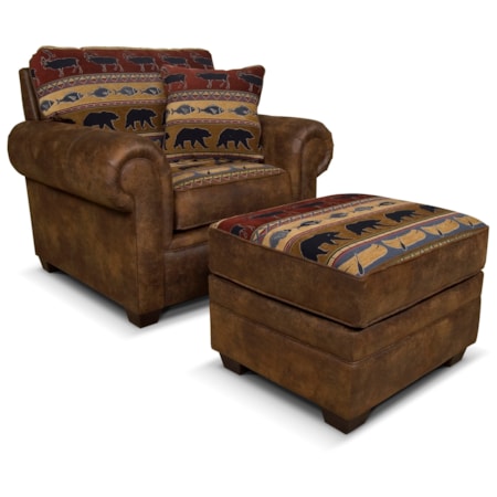 Chair and Ottoman Set