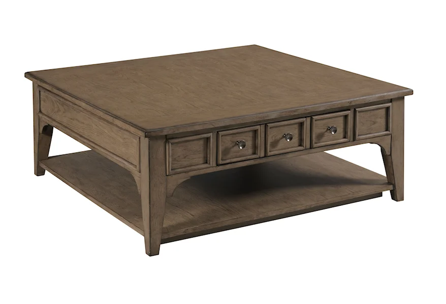 Carmine Beatrix Square Coffee Table by Hammary at Jordan's Home Furnishings