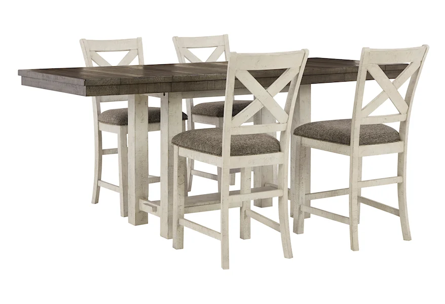 Brewgan 5-Piece Dining Set by Benchcraft at VanDrie Home Furnishings