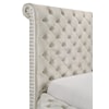 Crown Mark BRIGITTE Queen Upholstered Bed - Ivory