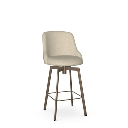 Upholstered Counter Height Swivel Stool