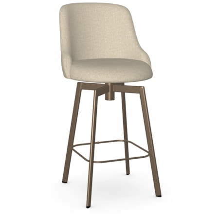 Upholstered Counter Height Swivel Stool