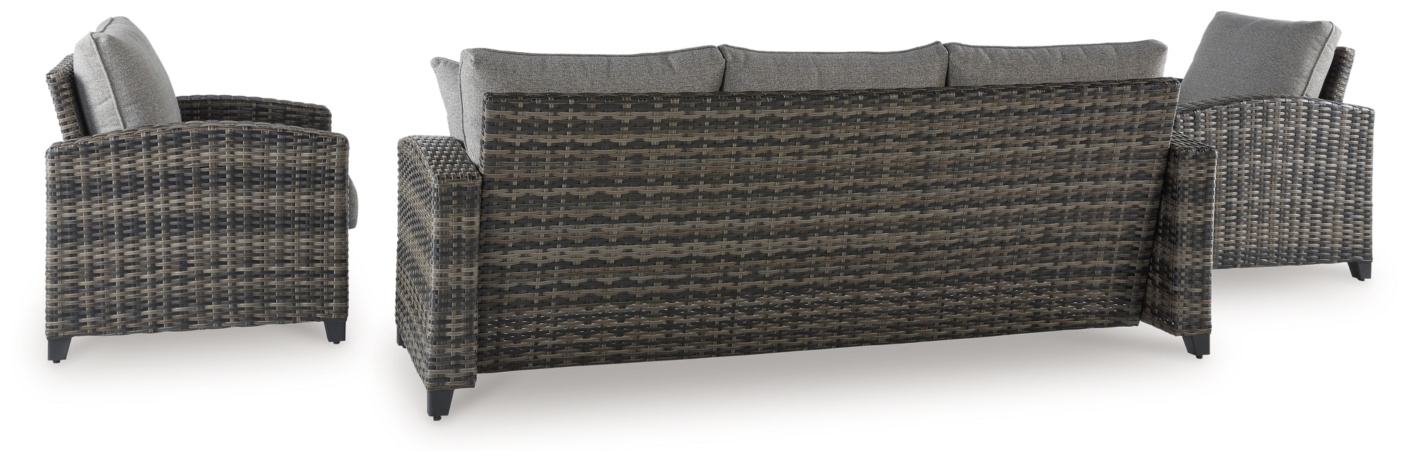 Outdoor Sofa/Chairs/Table Set (Set of 4)