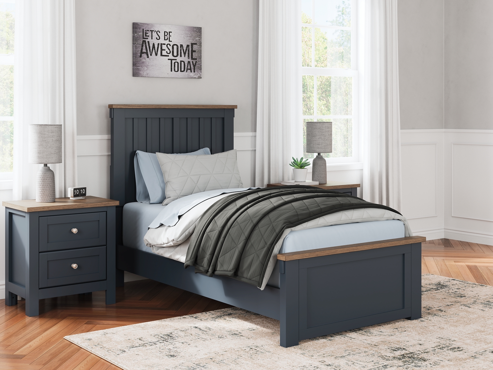 Twin Panel Bed