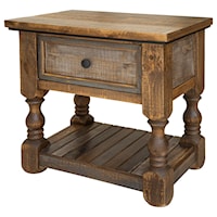 Traditional Nightstand with Felt-Lined Top Drawer