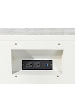 Legacy Classic Miramar Contemporary 3-Drawer Chest Nightstand with Power Outlet