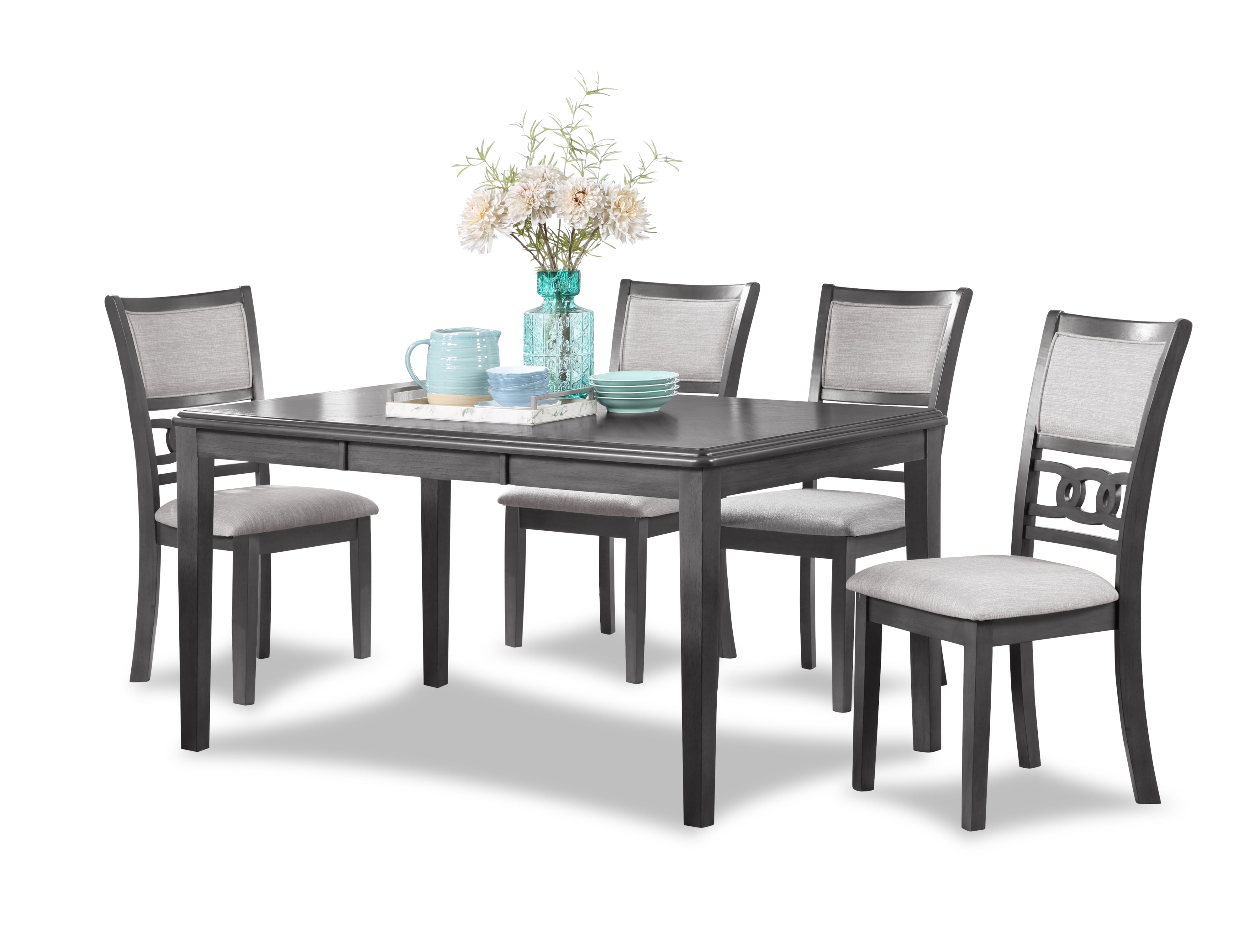 Gia grey 5 discount piece dining set