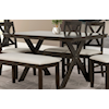 New Classic Furniture Meadows Charcoal Dining Table