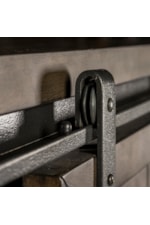 Liberty Furniture Thornwood Hills Transitional 5-Drawer Sliding Door Chest with Adjustable Shelves