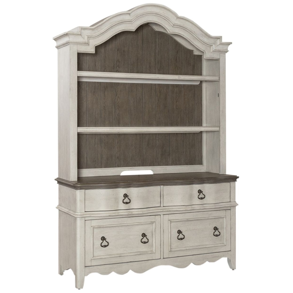 Libby Chesapeake Storage Credenza and Hutch