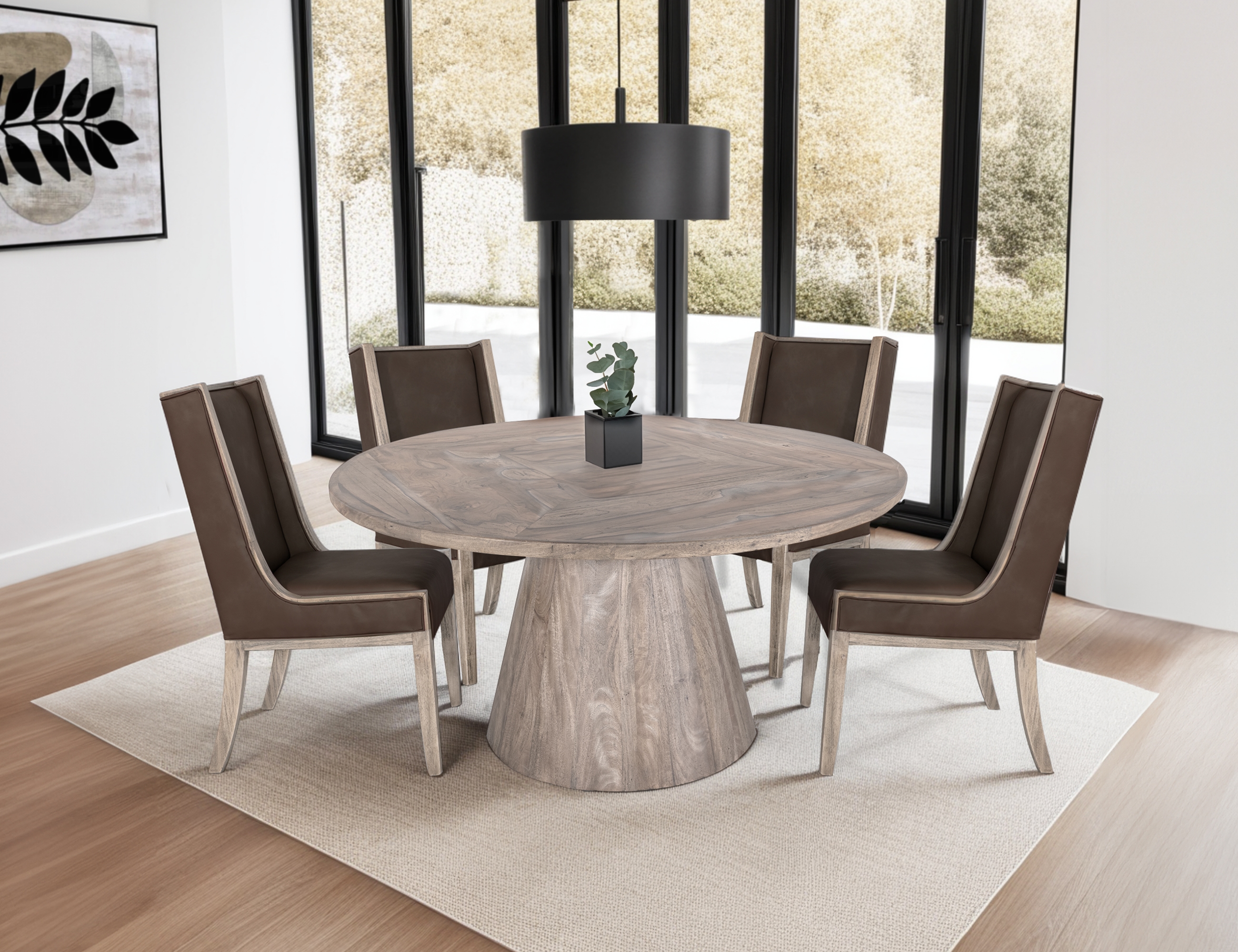 International Furniture Direct Balam Upholstered Dining Chair