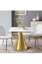 Modway Tupelo 47" Marble Dining Table