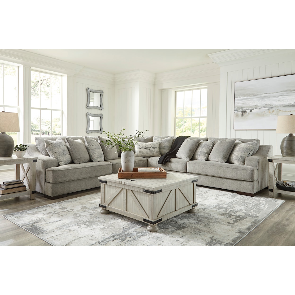 Signature Design by Ashley Bayless 3-Piece Sectional Sofa