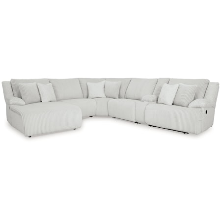 6-Piece Reclining Sectional With Chaise