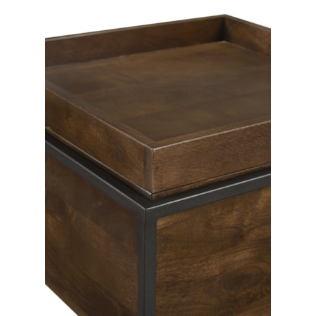 Ondrej Accent Side Table Removable Tray