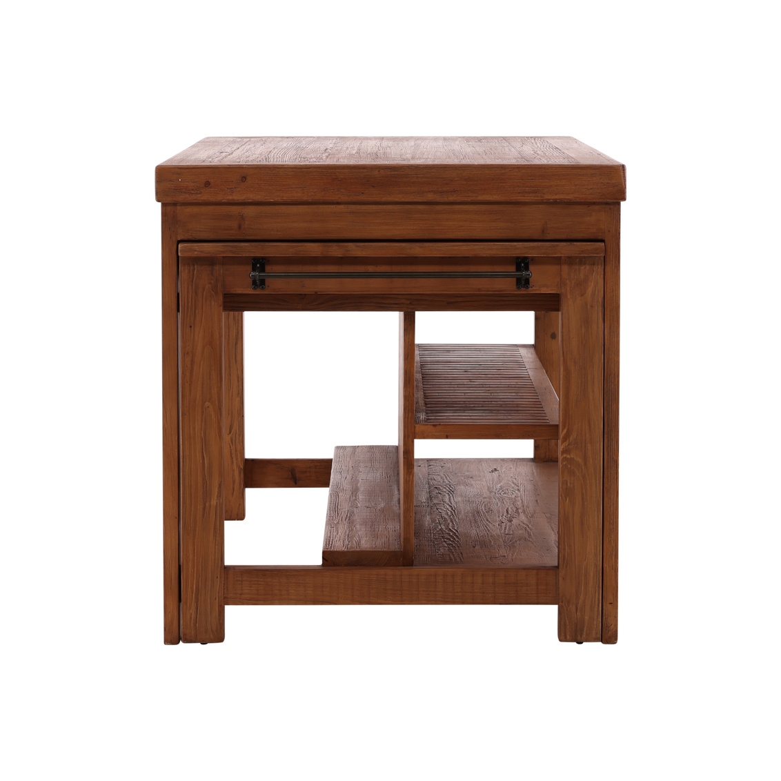 Furniture Classics Montana 2-Shelf Kitchen Island with Extendable Table