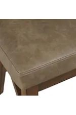 Jofran Ruston Transitional Upholstered Counter Stool with Wood Legs