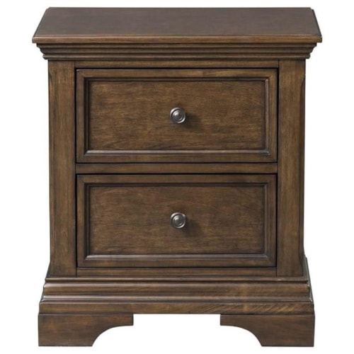 Traditional 2-Drawer Nightstand