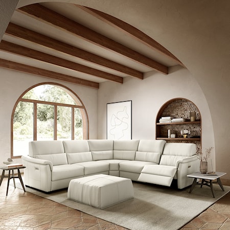 Astuzia L-Shaped Sectional w/Reclining Seats