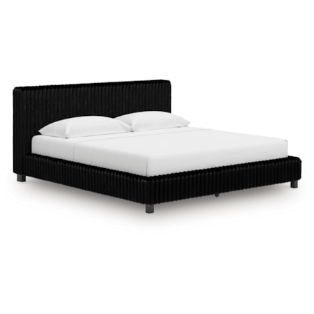 California King Upholstered Bed