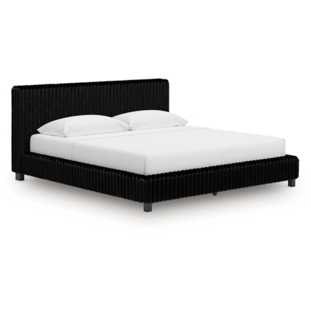 California King Upholstered Bed