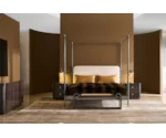 Anthology Collections Caracole Classic Campaign Queen Bed With Canopy