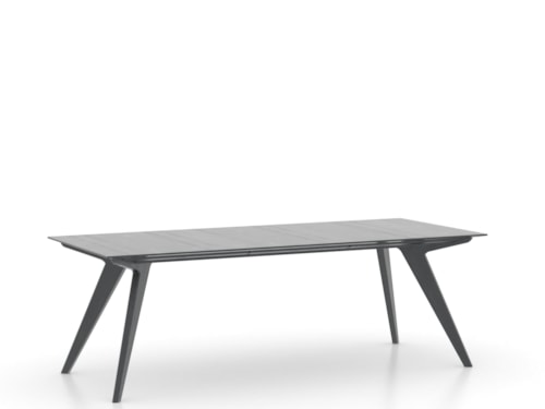 Contemporary Customizable Rectangular Table with Leaf