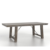 Industrial Rectangular Wood Table