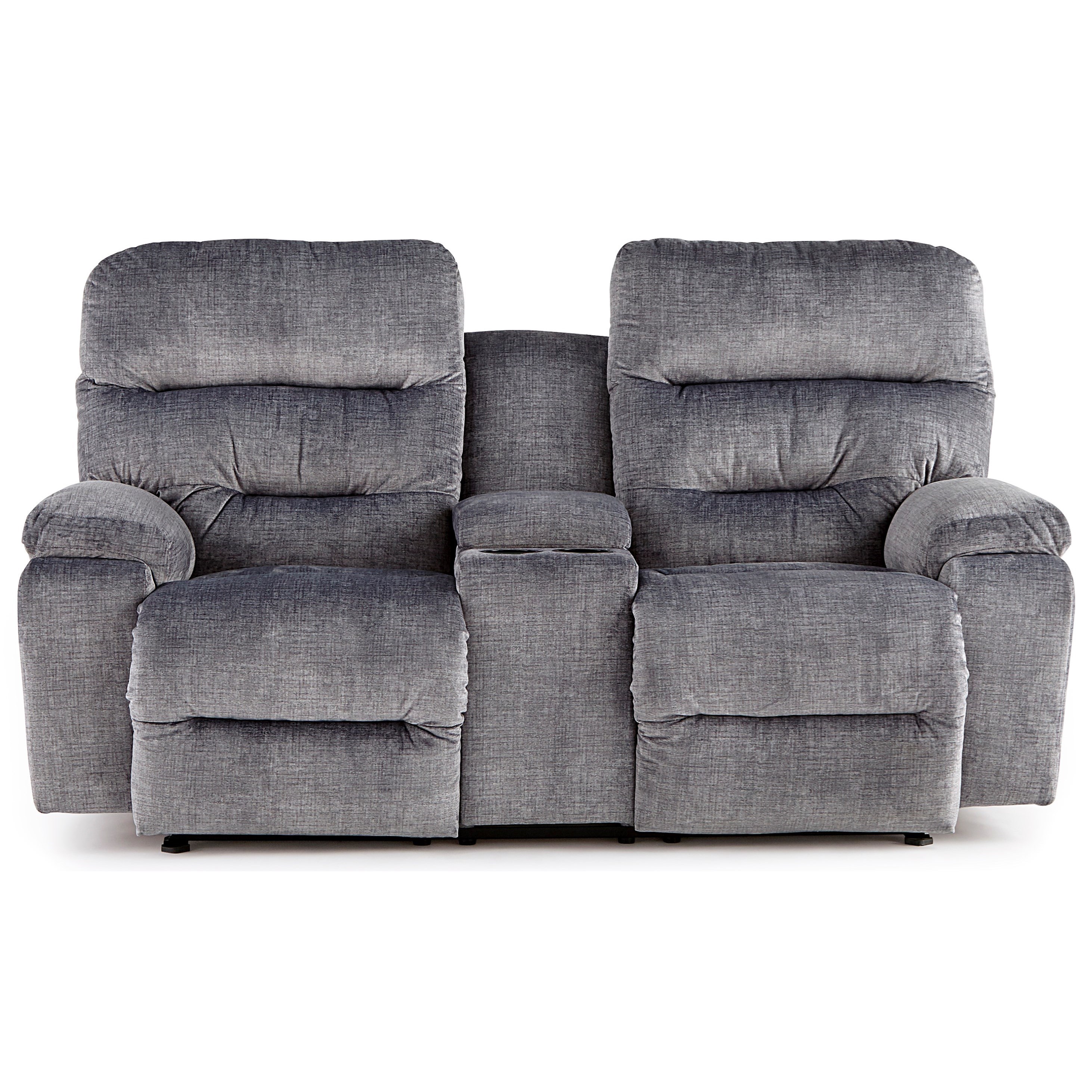 Dual rocking reclining discount loveseat with console