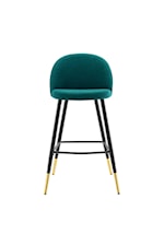 Modway Cordial Performance Velvet Counter Stools - Set of 2