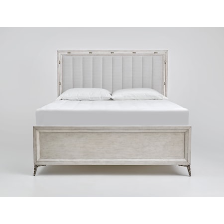 Queen Upholstered Panel Bed 