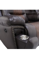 New Classic Nikko Casual Power Reclining Loveseat with Storage Console