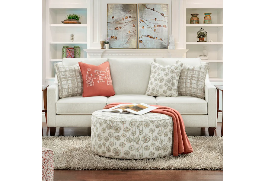 59 INVITATION LINEN Sofa by Fusion Furniture at Z & R Furniture