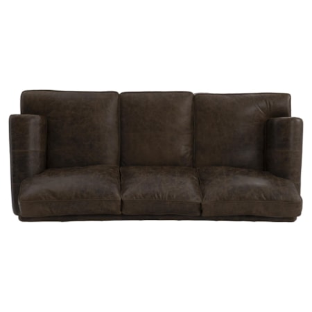 Foster Leather Sofa without Pillows