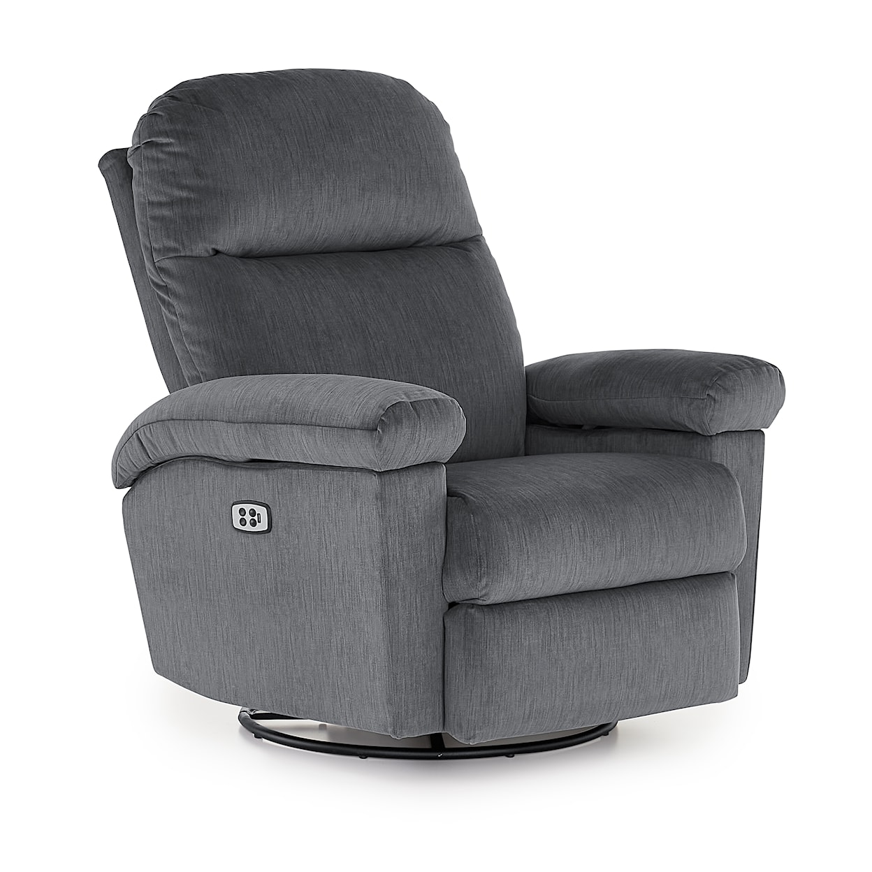 Best Home Furnishings Jodie Pwr Swivel Recliner w/ Adjustable Arms & HR