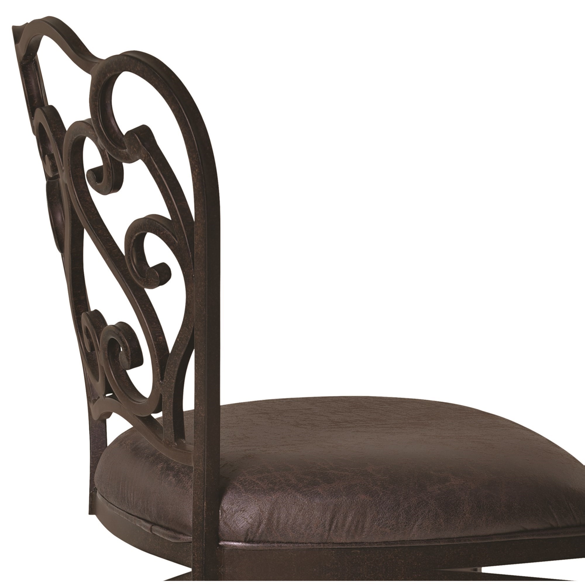 Armen Living Celeste 26" Counter Height Metal Swivel Barstool