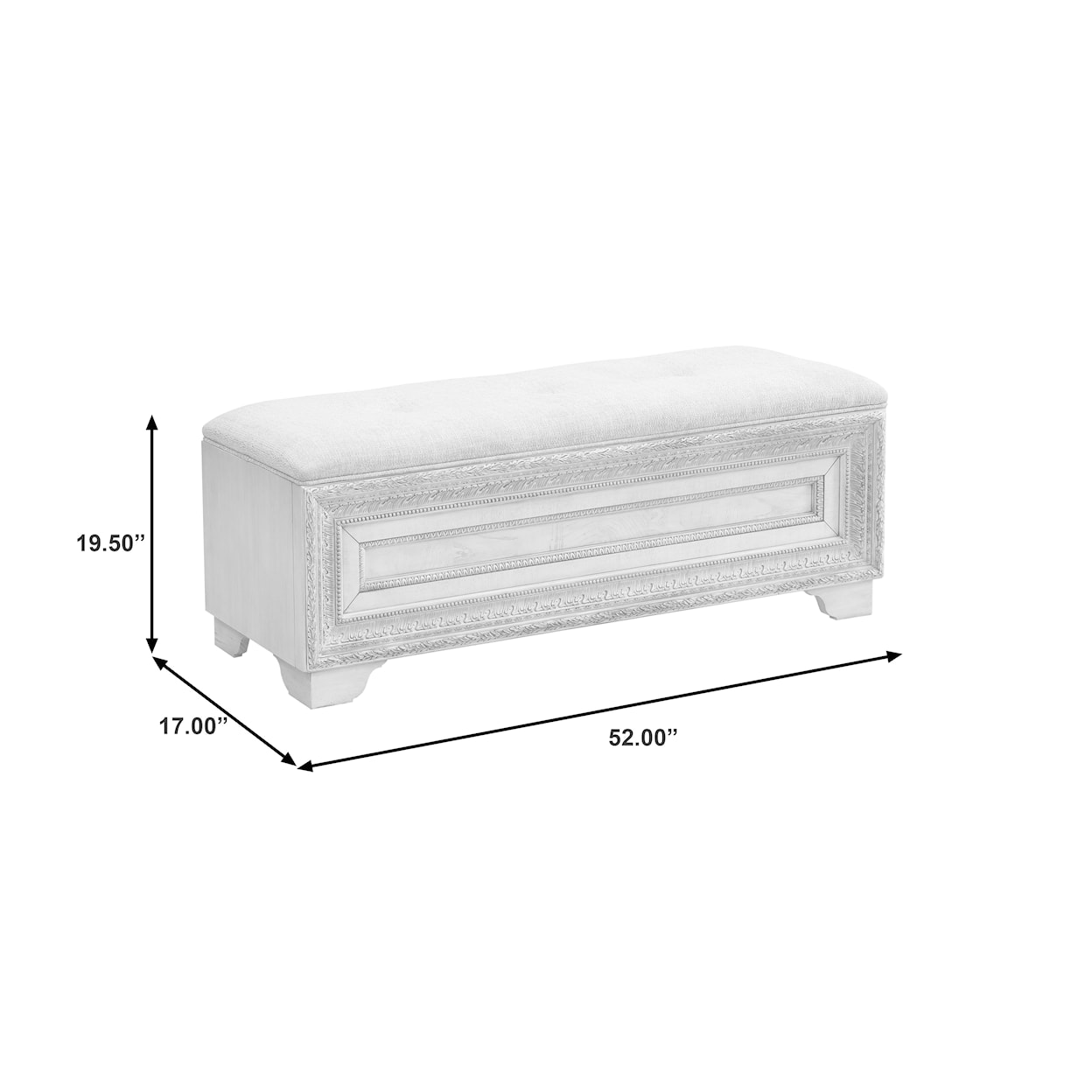 Pulaski Furniture Camila Storage Bed Bench