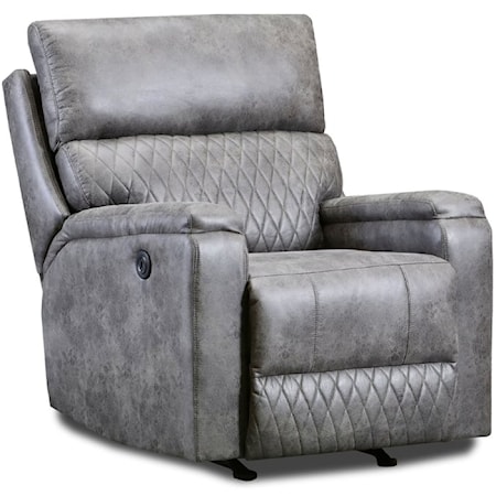 Recliner with Padded Track Arms