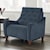 Paramount Living Chelsea - Willow Blue Transitional Power Recliner with Button-Tufted Back and USB Charger