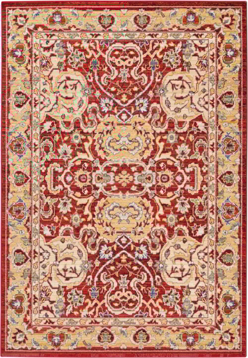 5'6" x 8' Red Rectangle Rug