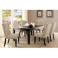Rustic 7-Piece Table and Chair Set