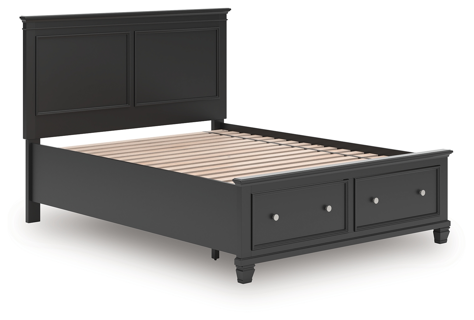 Queen Panel Storage Bed