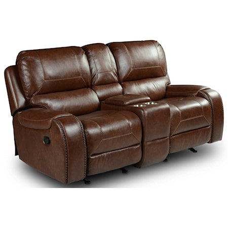 Manual Motion Glider Recliner Loveseat