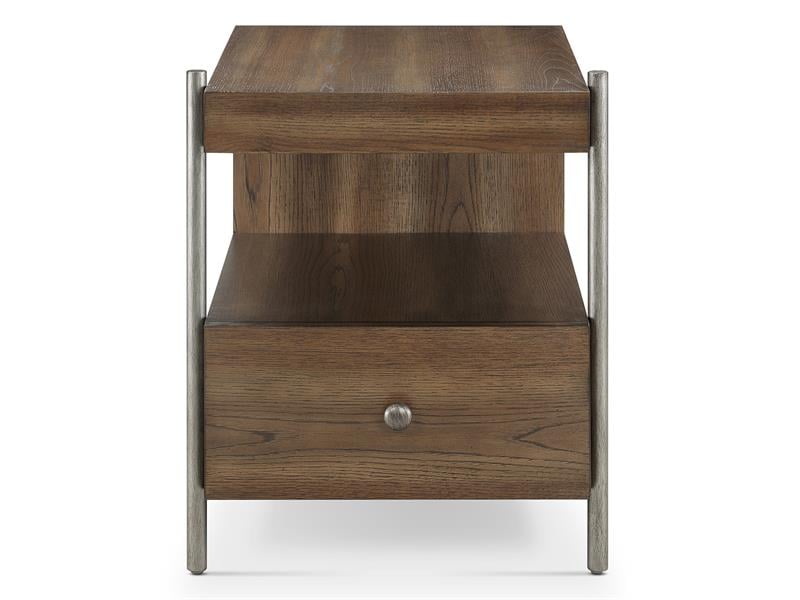 1-Drawer Rectangular End Table